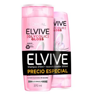 ELVIVE SHAMPOO GLYC GLOSS 370+ACOND 200