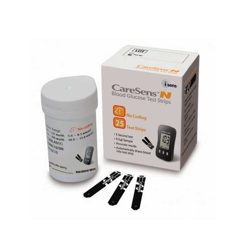 CARESENS N TIRAS REACTIVAS 25 UNID