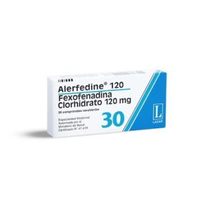 ALERFEDINE 120 MG 30 COMP