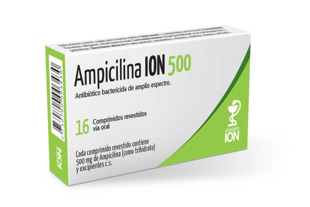 AMPICILINA 500 MG 16 COMP