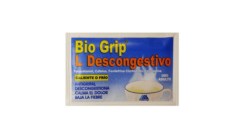 BIO GRIP L DESCONGESTIVO SOLUBLE 1 SOBRE