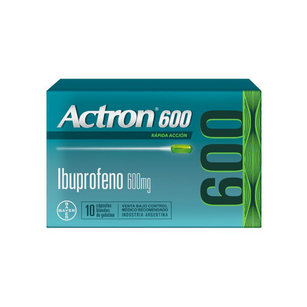 ACTRON 600 MG 10 CAP BLANDAS