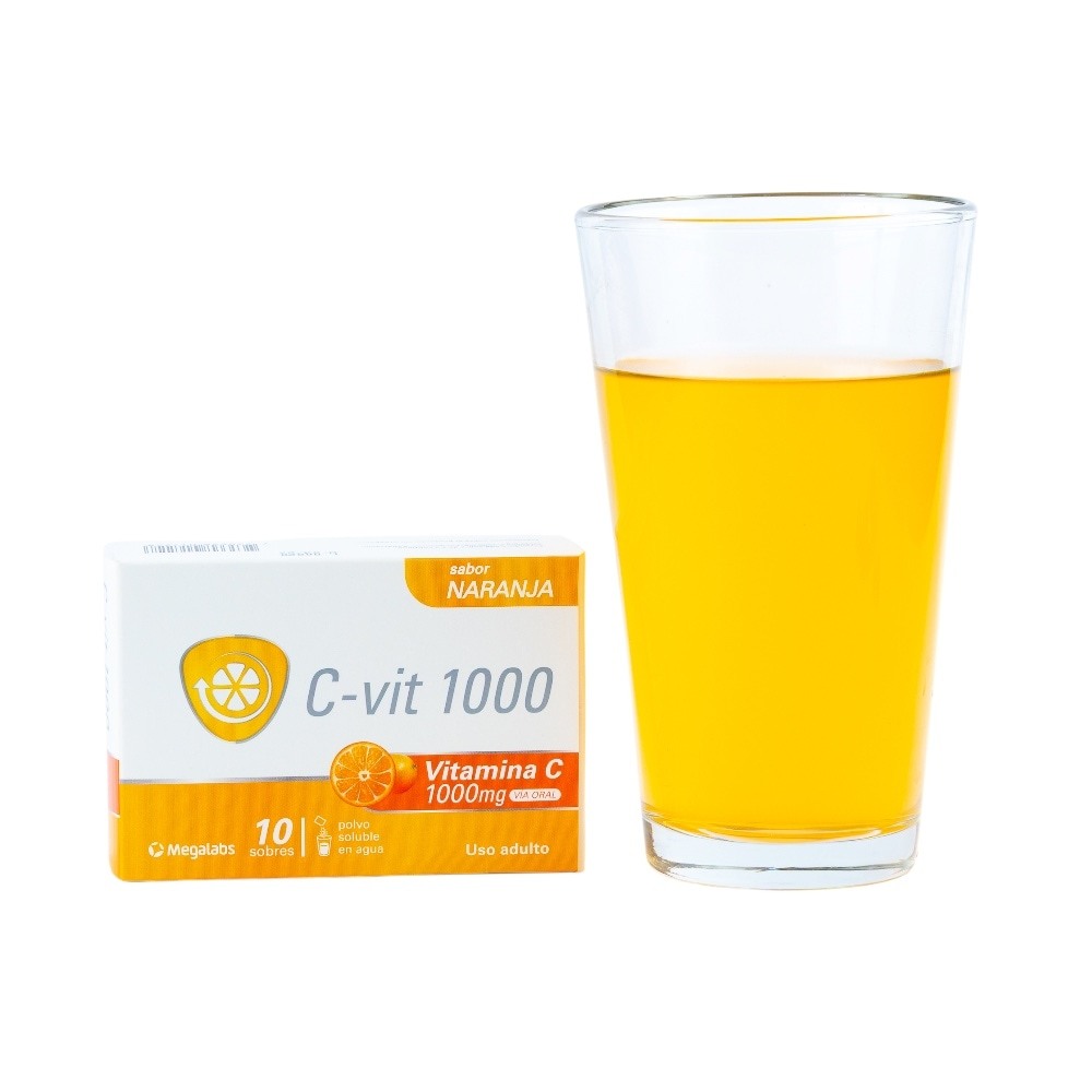 C VIT 1000 MG 10 SOBRES