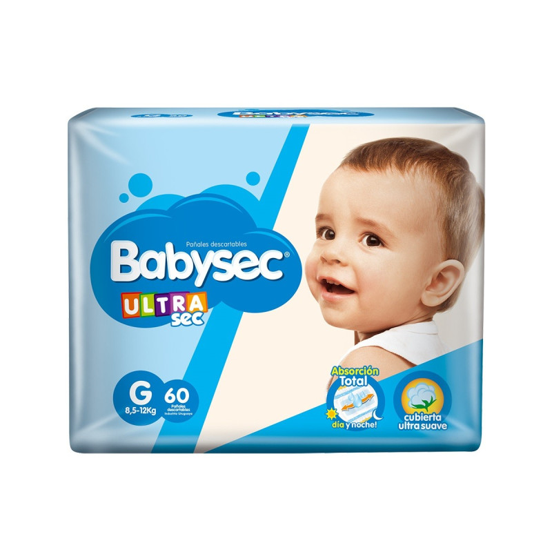 BABYSEC ULTRA G 60 PAÑALES