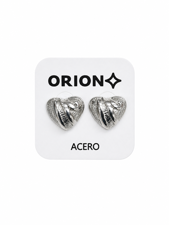 CARAVANA ACERO QUIRURGICO CORAZÓN RELIEVE
