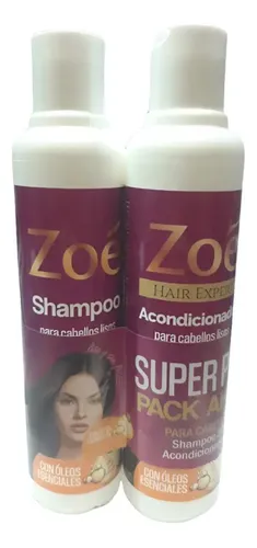 PACK ZOE CABELLO LISO SHAMPOO + ACO 300 ML