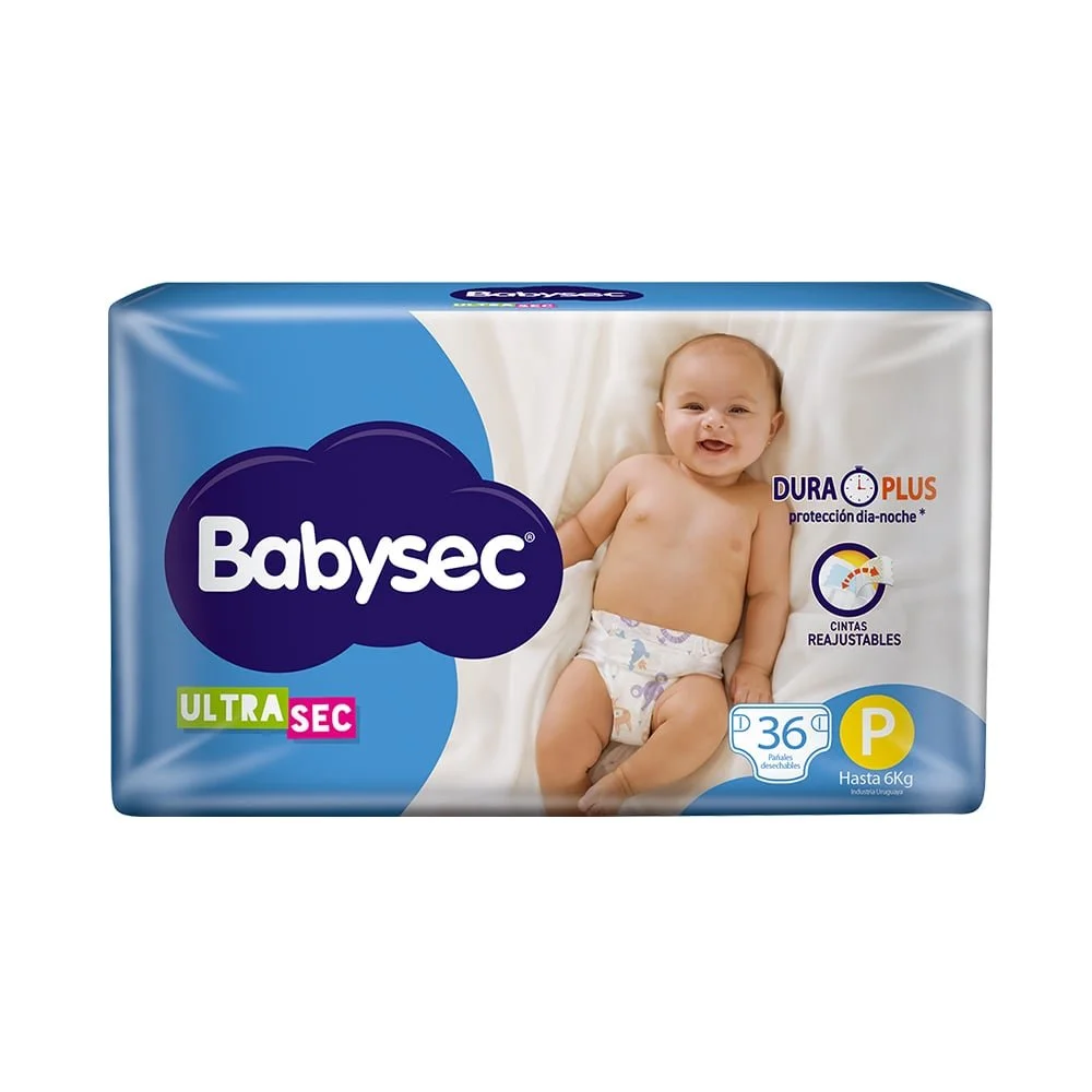BABYSEC ULTRA HIPER CH 36 PAÑALES