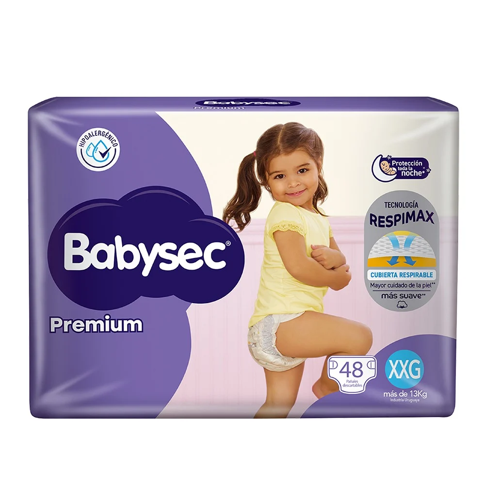 BABYSEC PREMIUM XXG 48 PAÑALES