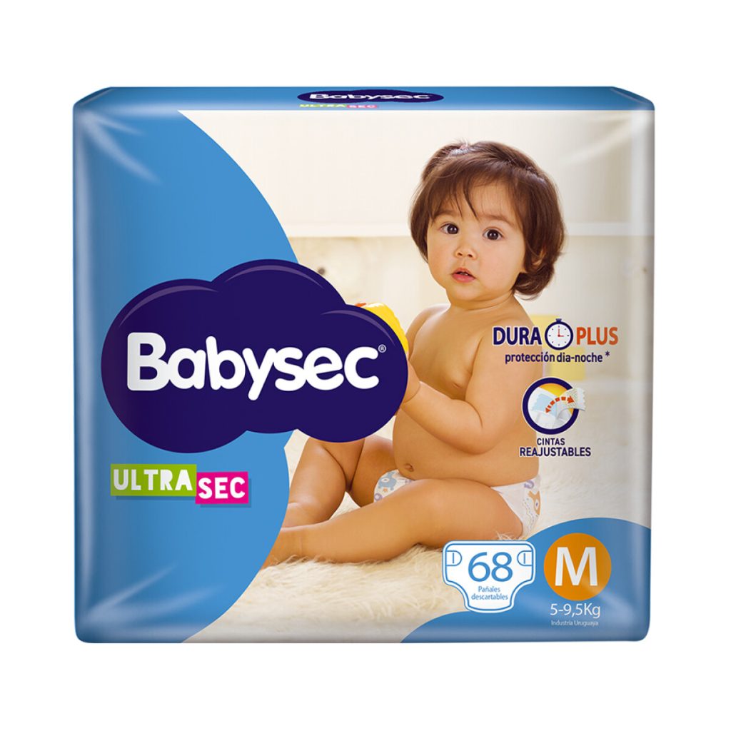 BABYSEC ULTRA M 68 PAÑALES