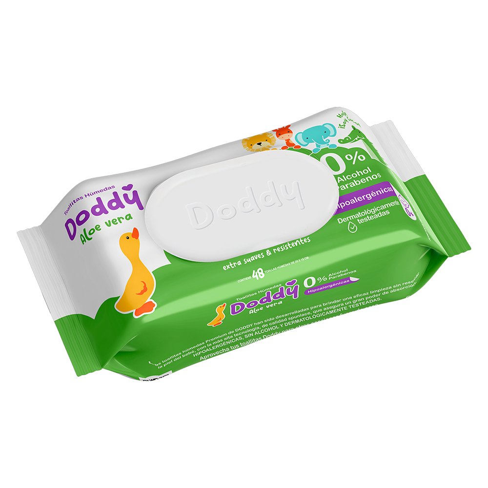 DODDY TOALLAS HUMEDAS ALOE VERA 48 UN