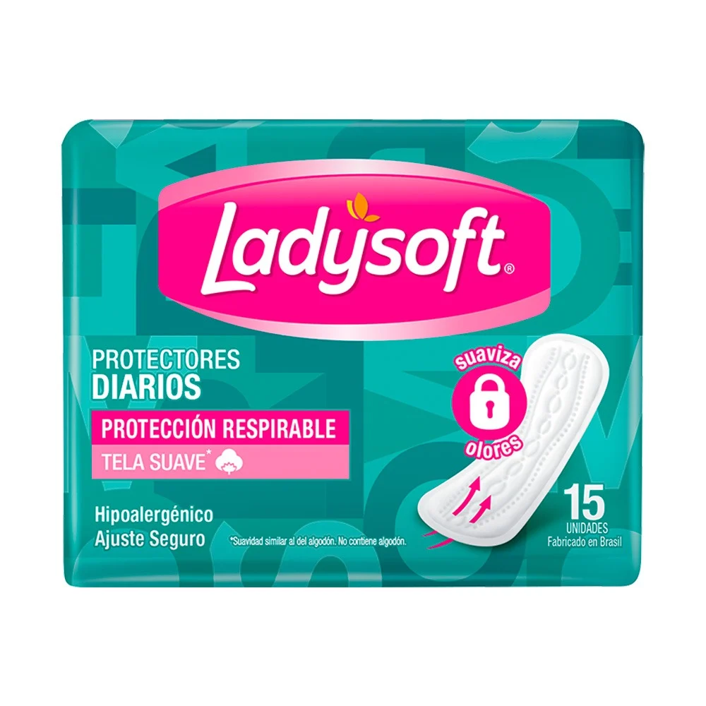LADYSOFT PROT DIARIO RESPIRABLE 15 UNID