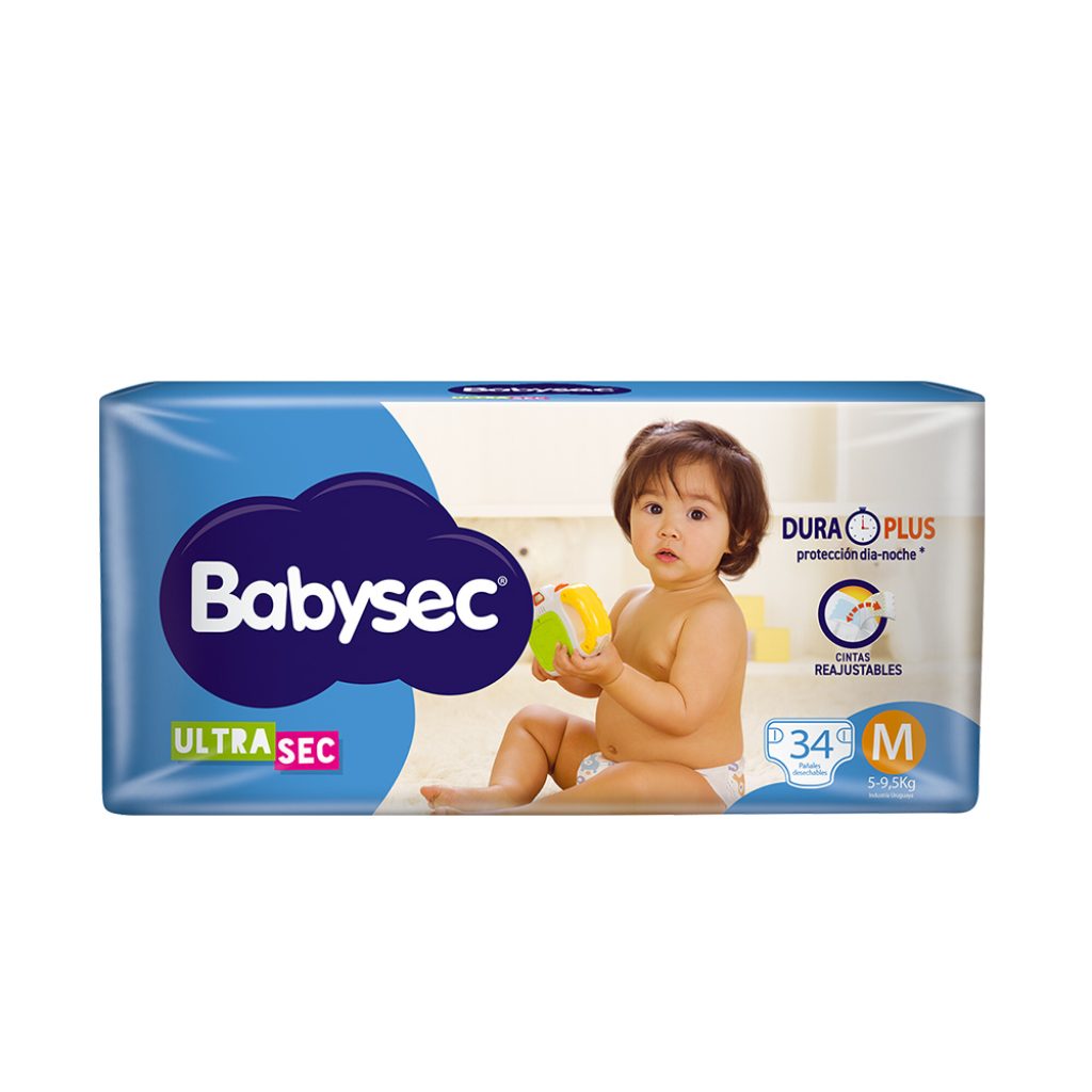 BABYSEC ULTRA HIPER M 34 PAÑALES