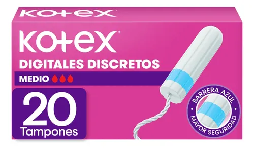 KOTEX TAMPONES MEDIO 20 UNID