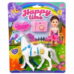 SET CABALLO + MUÑECA CON ACCESORIOS