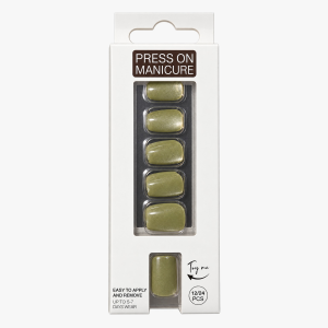 PRESS ON OJO DE GATO VERDE
